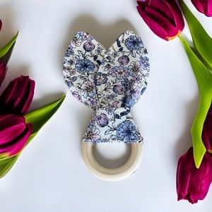 Bunny Ear Teether for sensory play and teething relief